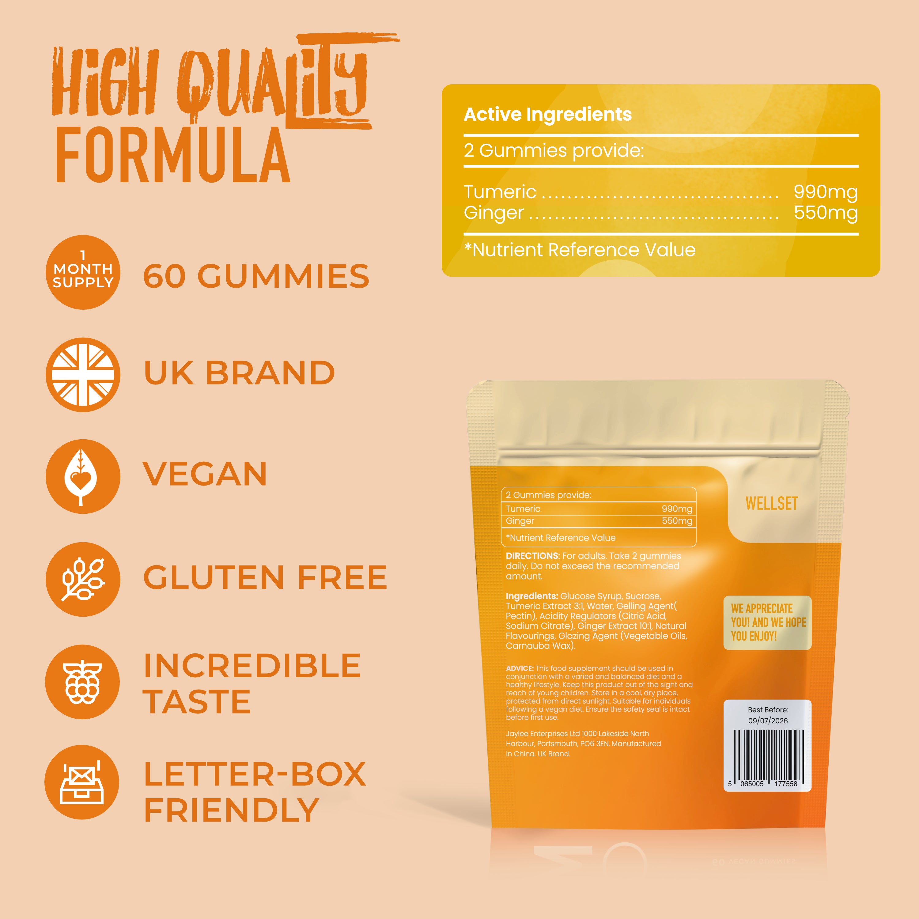 Ginger & Turmeric Gummies