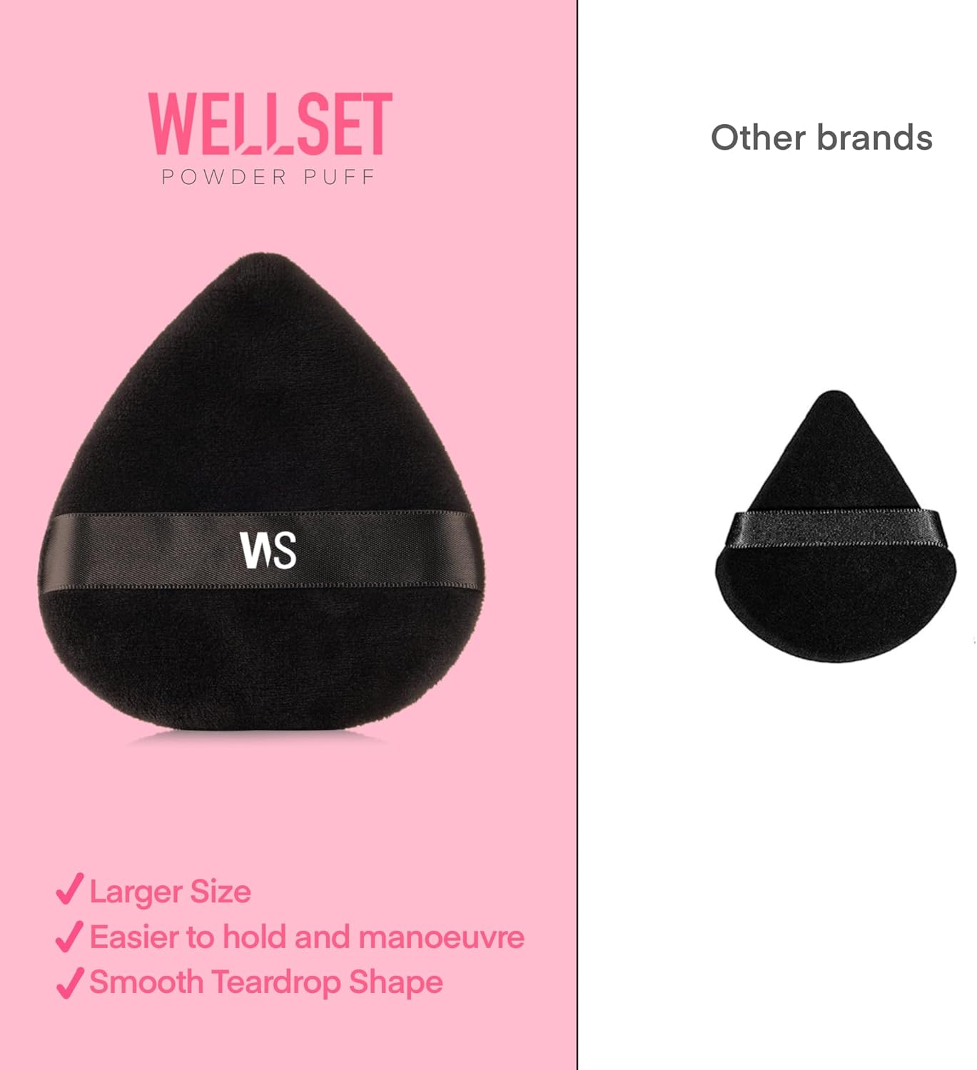 WELLSET Powder Puff | 2 Pcs